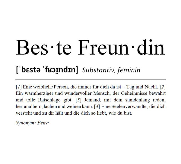 Definition beste Freundin Hochformat Alternativer Text