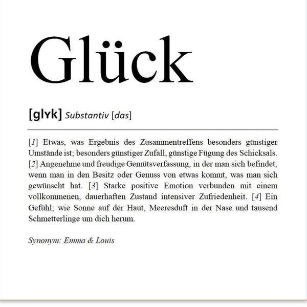 Definition Glück