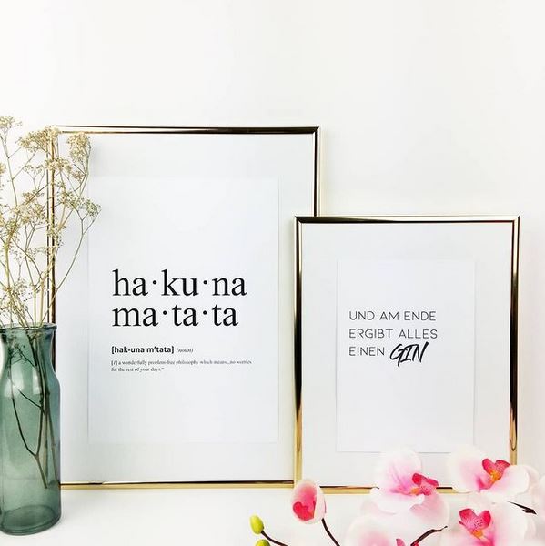 Definition Hakuna Matata (linkes Bild)