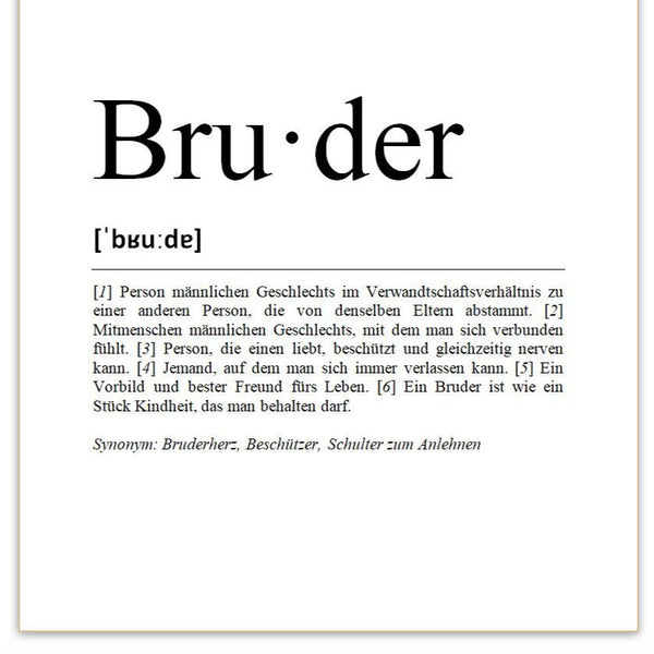 Definition Bruder