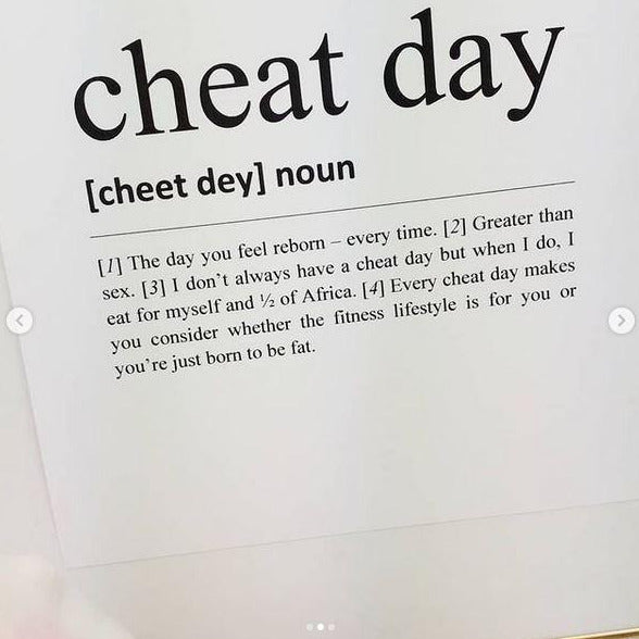Definition snack & cheat day