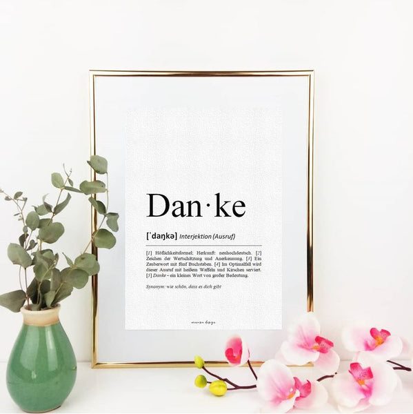 Definition Danke