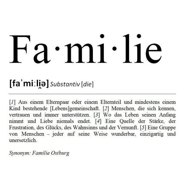 Definition Familie