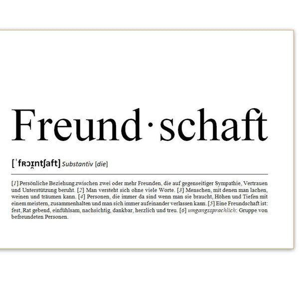 Definition Freundschaft
