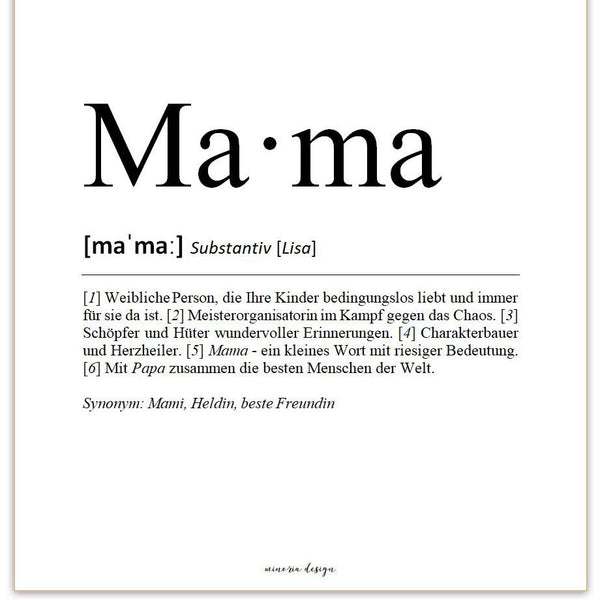 Definition Mama