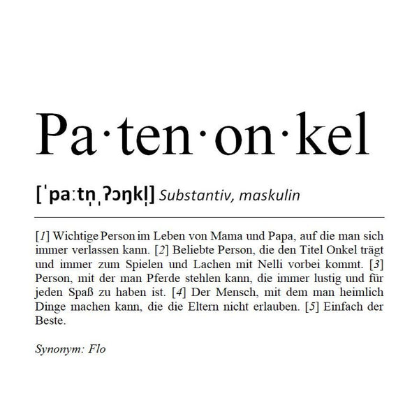 Definition Patenonkel