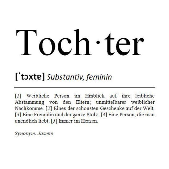 Definition Tochter