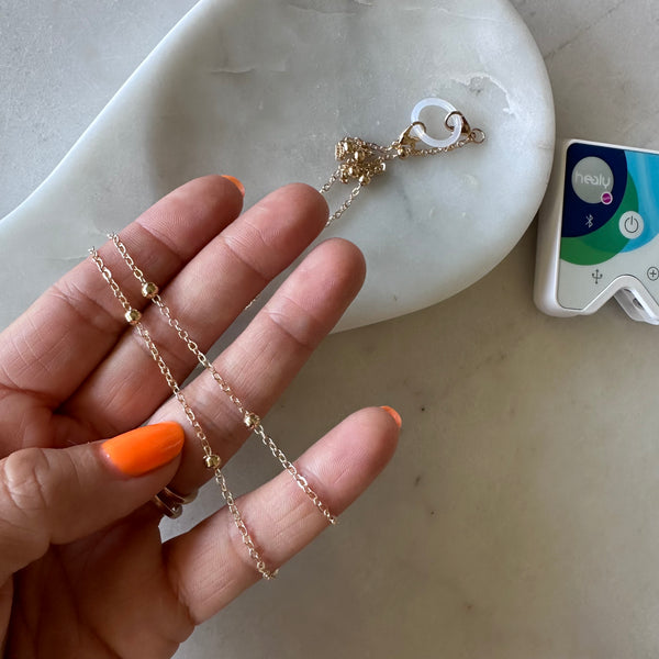 Healy Kette Goldkette mit Goldkugeln