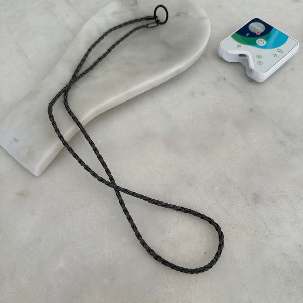 Healy Kette Kunstleder Grau