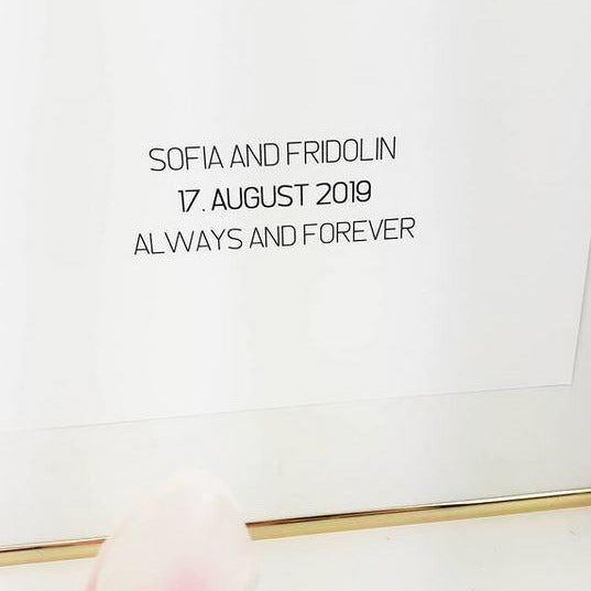 Mr. & Mrs. always and forever personalisiert