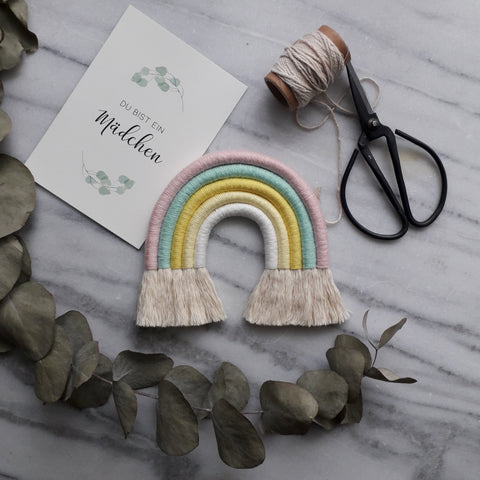 Regenbogen "Rosa Pastell Gelb"
