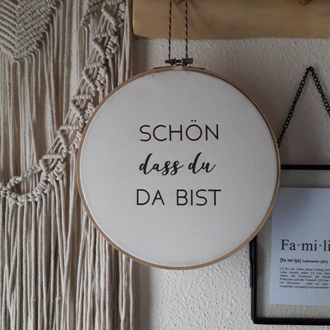 Schön dass du da bist