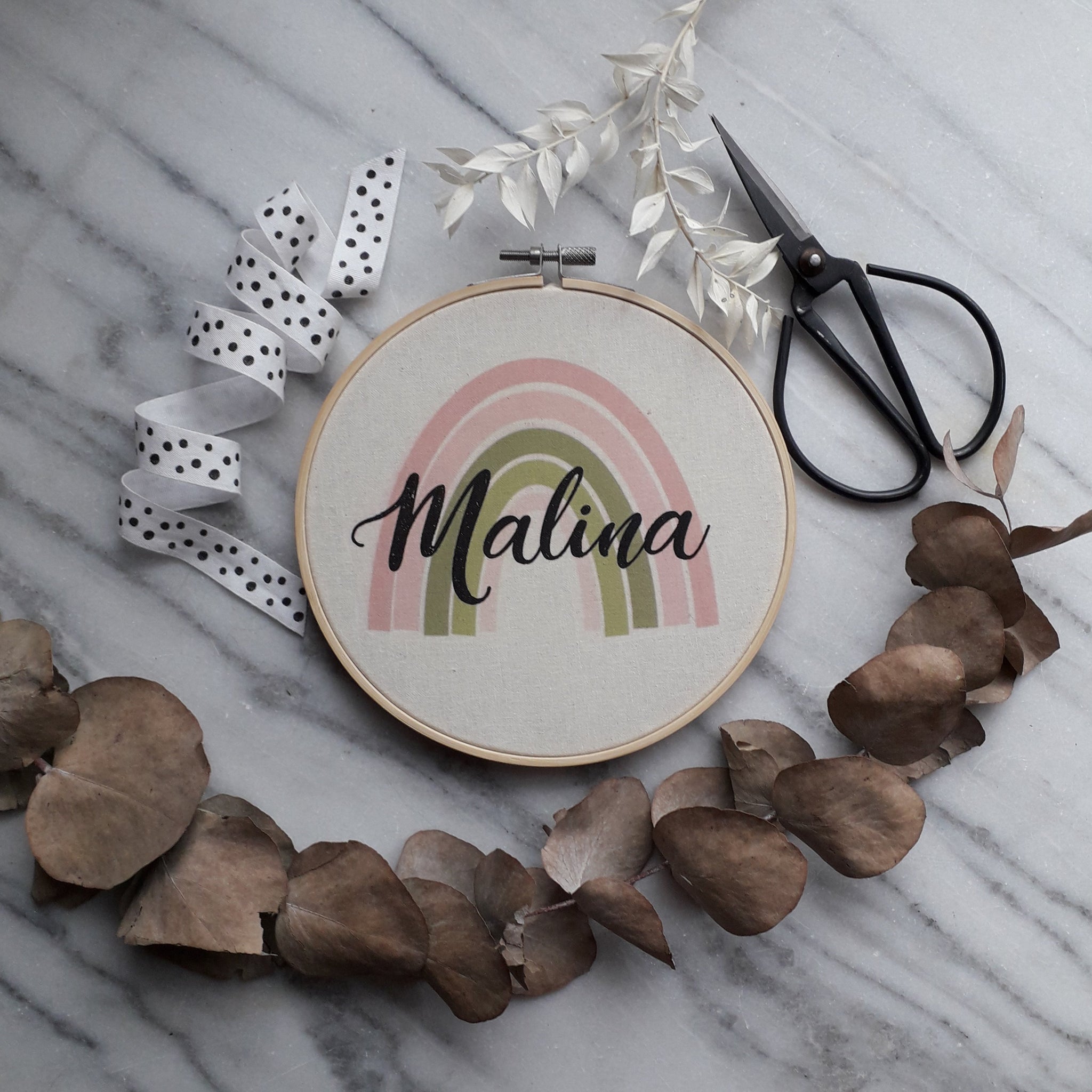 Stickrahmen Regenbogen Malina