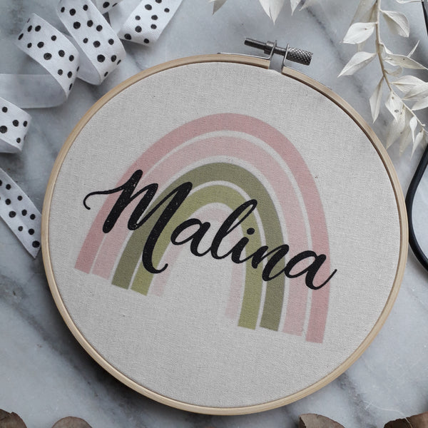 Stickrahmen Regenbogen Malina