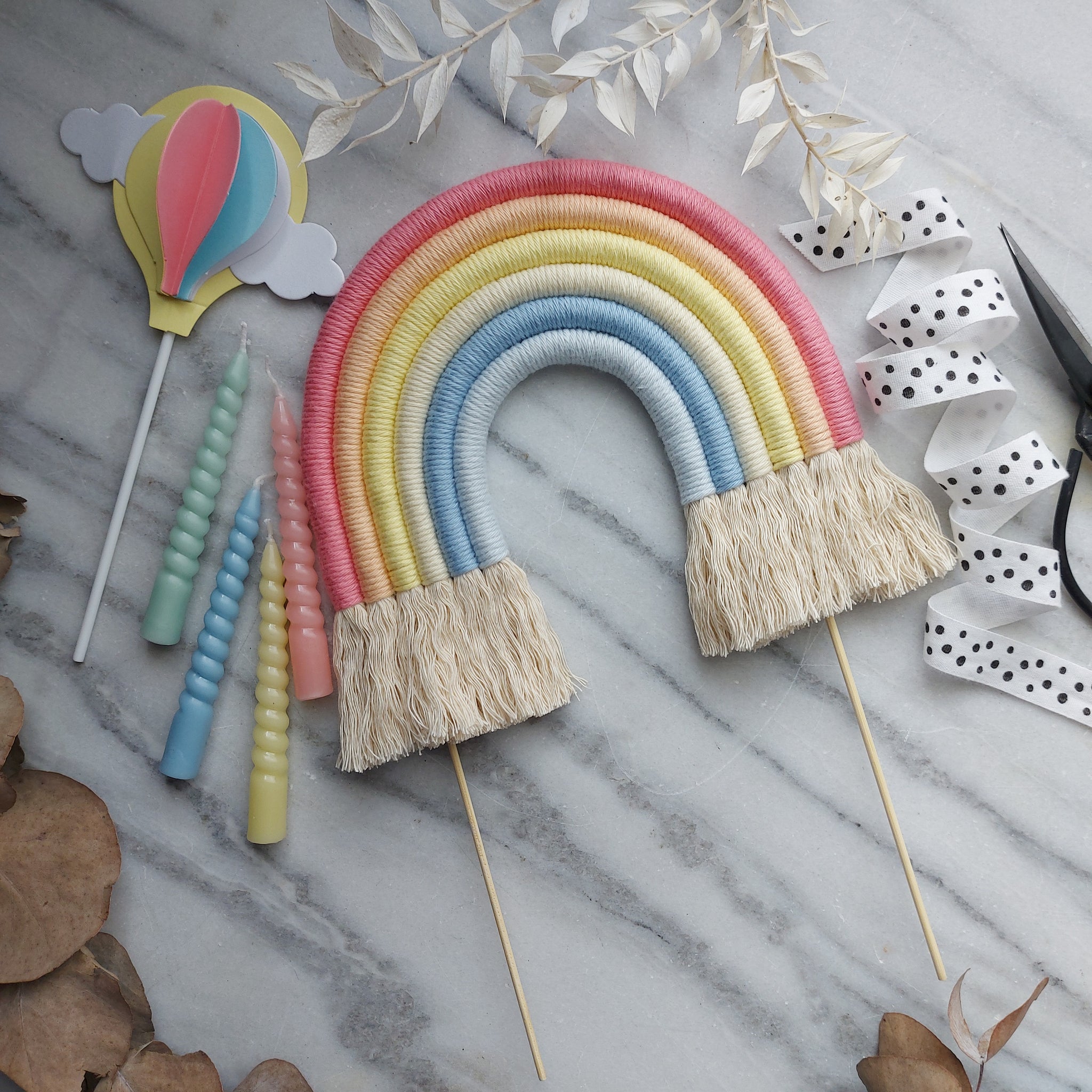 Regenbogen Caketopper "XL"