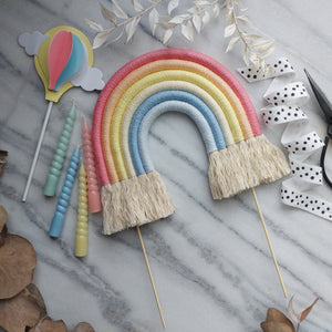 Regenbogen Caketopper "XL"