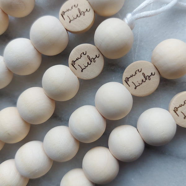 Schnullerkette Holzperle "pure Liebe"