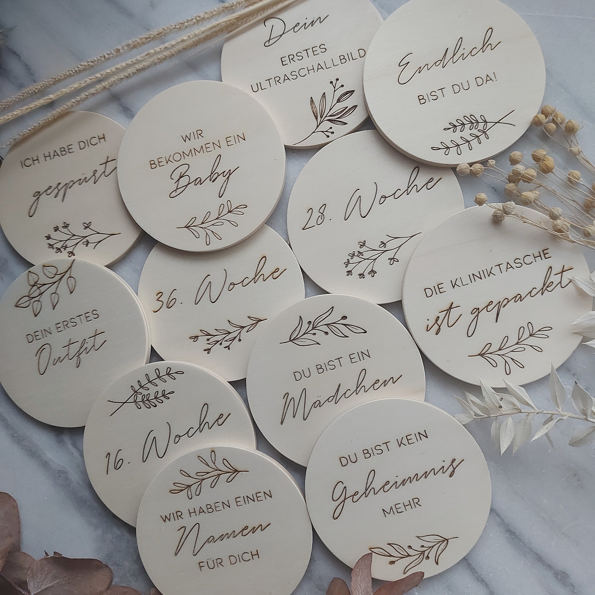 Meilensteine "Liebe im Bauch" Set