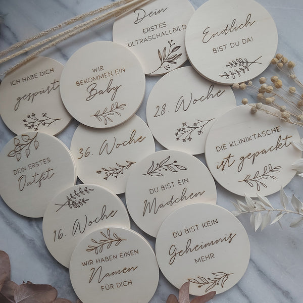 Meilensteine "Liebe im Bauch" Set