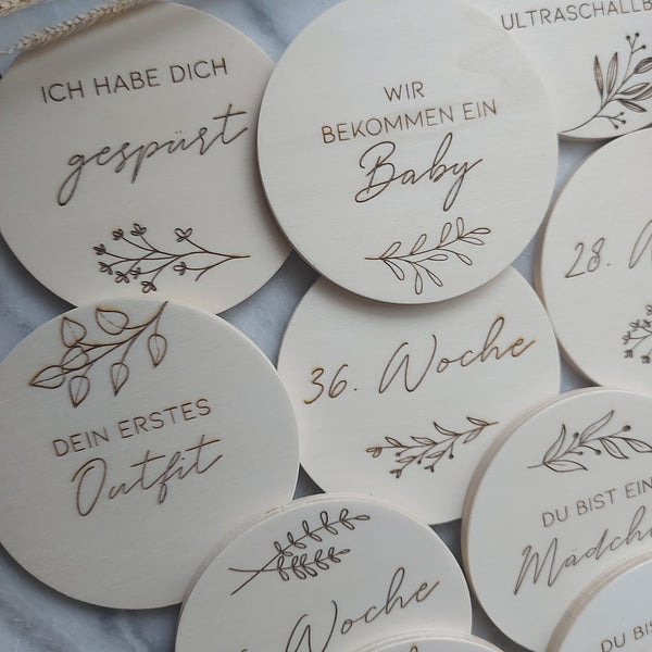 Meilensteine "Liebe im Bauch" Set