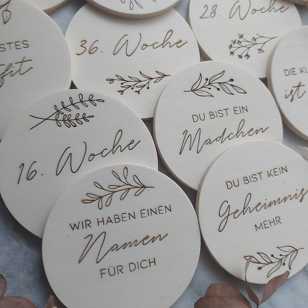 Meilensteine "Liebe im Bauch" Set