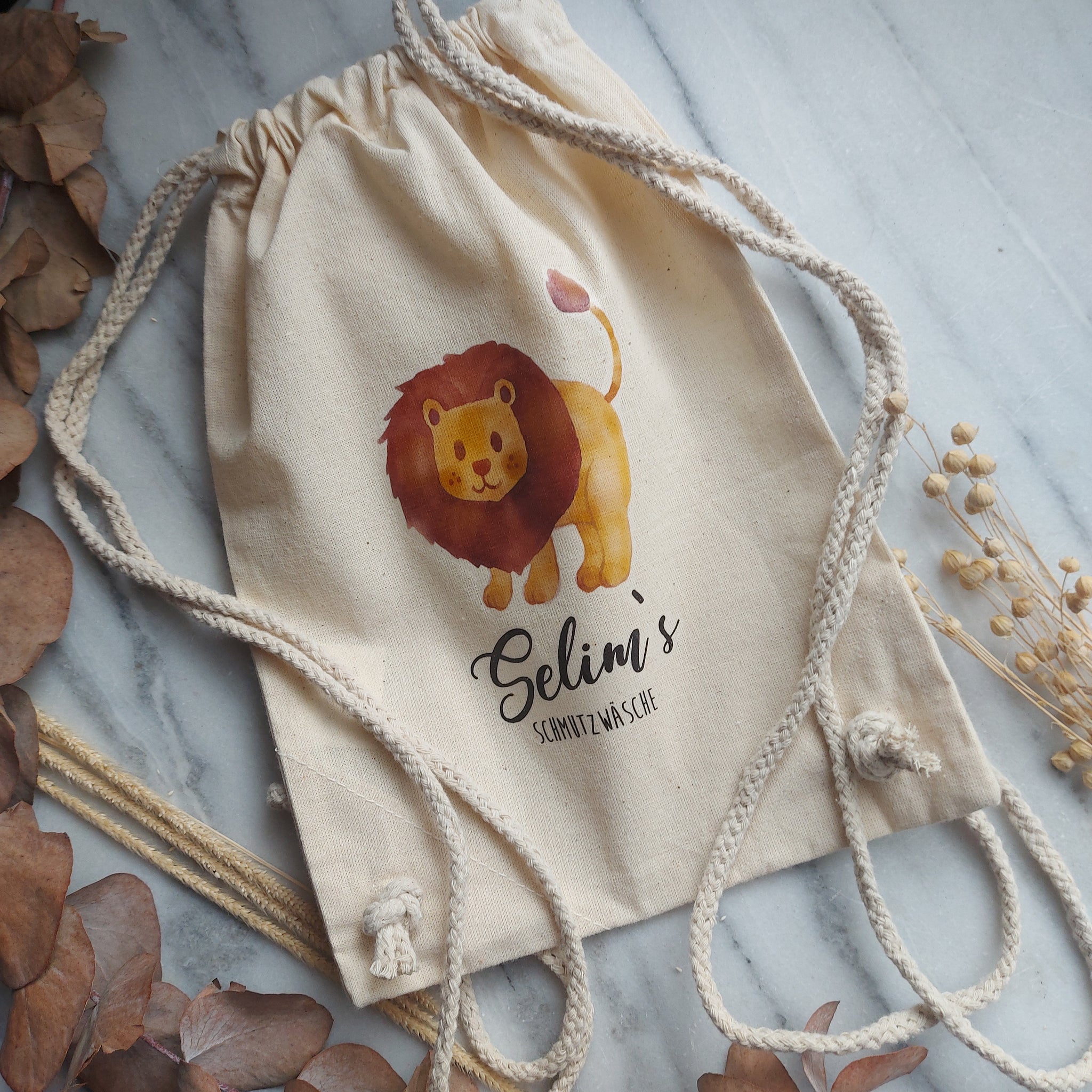 Kinder Turnbeutel Tiermotive -personalisiert-
