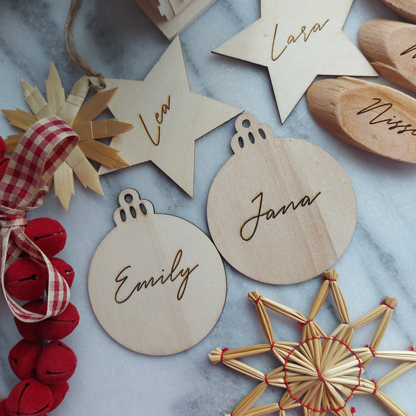 Anhänger Weihnachtskugel personalisiert