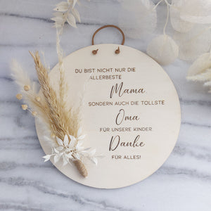 Holzschild "allerbeste Mama/Oma"