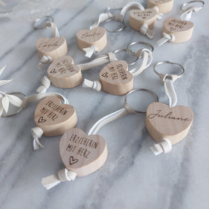 Anhänger Holzherz personalisiert
