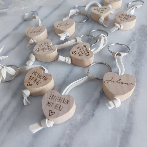 Anhänger Holzherz personalisiert
