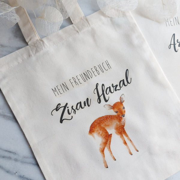 Kindertasche für das Freundebuch -personalisiert-