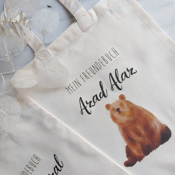 Kindertasche für das Freundebuch -personalisiert-