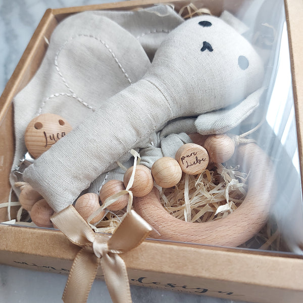 Geschenkset "pure Liebe" Butterfly & Rabbit, in 4 Farben erhältlich