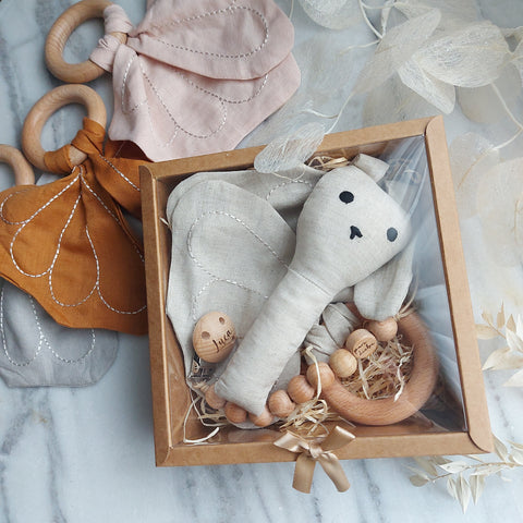 Geschenkset "pure Liebe" Butterfly & Rabbit, in 4 Farben erhältlich