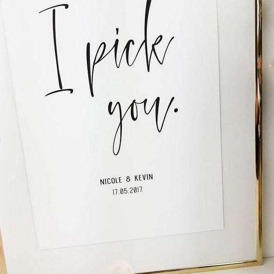 I pick you personalisiert