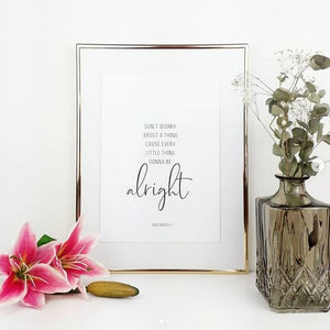 Poster Bob Marley Kunstduck minoria design