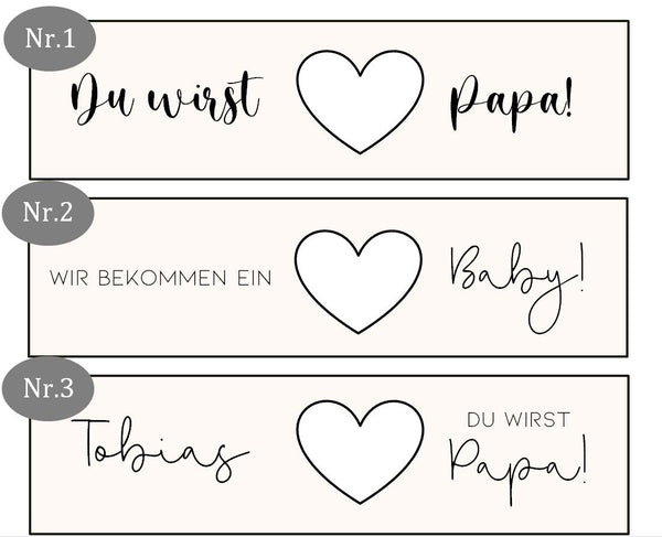 Schwangerschaftstest Überraschungsbox -personalisiert
