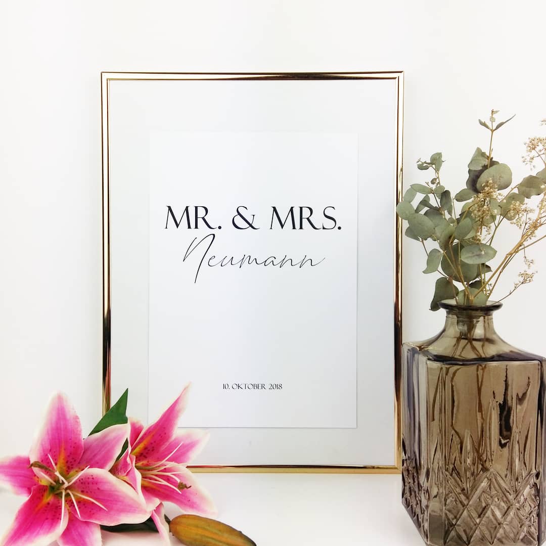 Mr. & Mrs. personalisiert