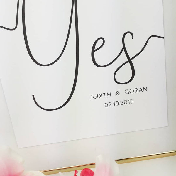 We said yes personalisiert