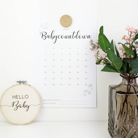 Babycountdown Meilensteinkarten minoria design