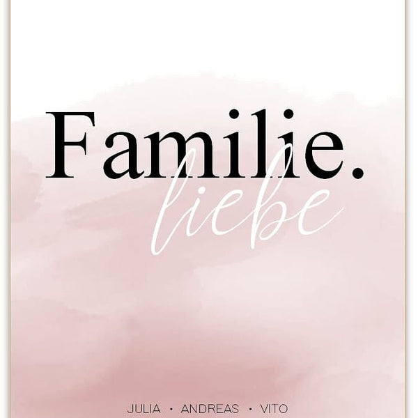 Familie personalisiert