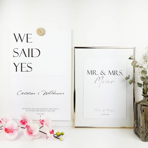 We said yes personalisiert