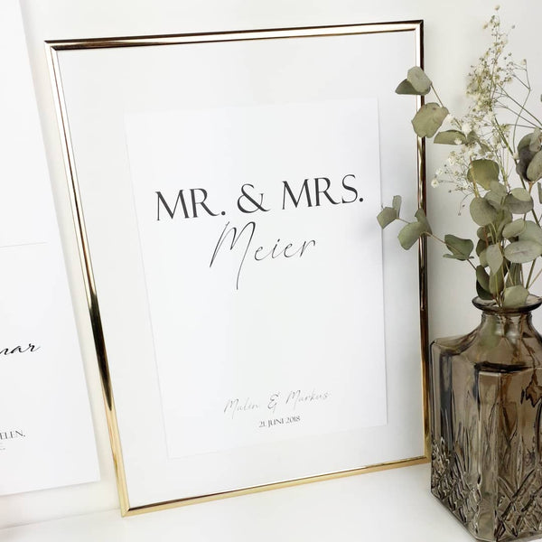 Mr. & Mrs. personalisiert