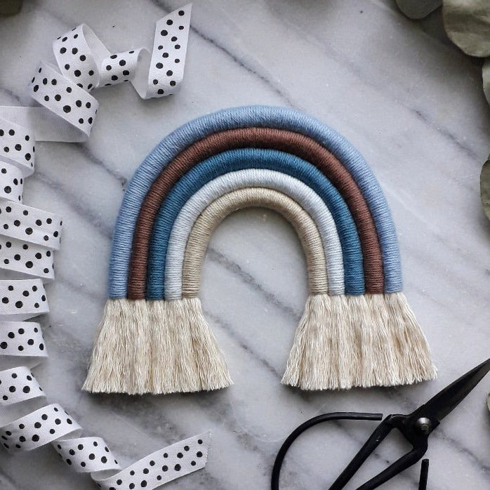 Regenbogen "Babyblau Hellbraun"
