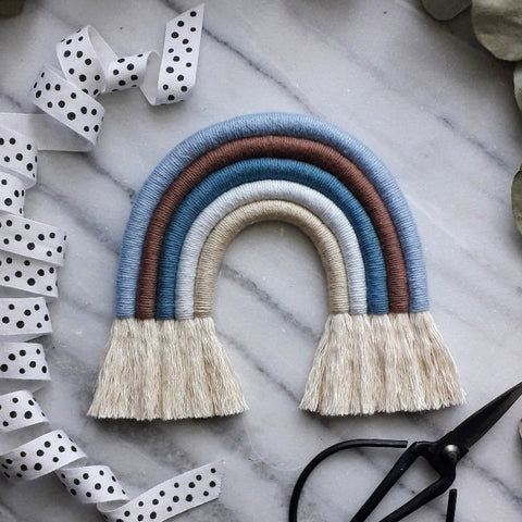 Regenbogen "Babyblau Hellbraun"