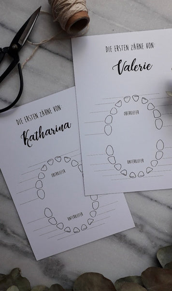 Zahnkarte personalisiert