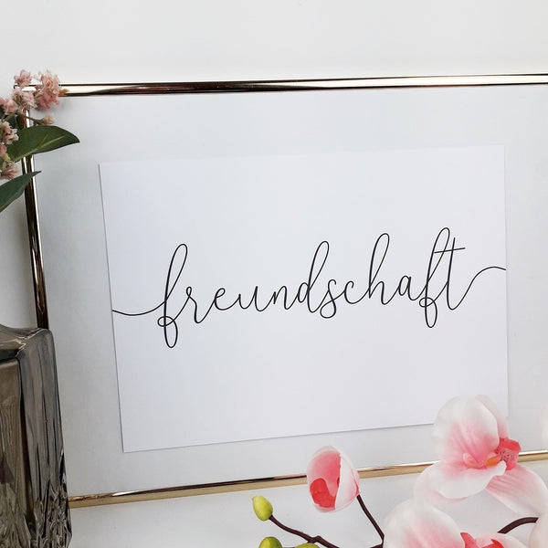 Freundschaft "Lineart"