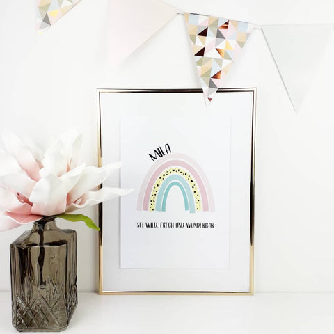 Regenbogen Mila personalisiert