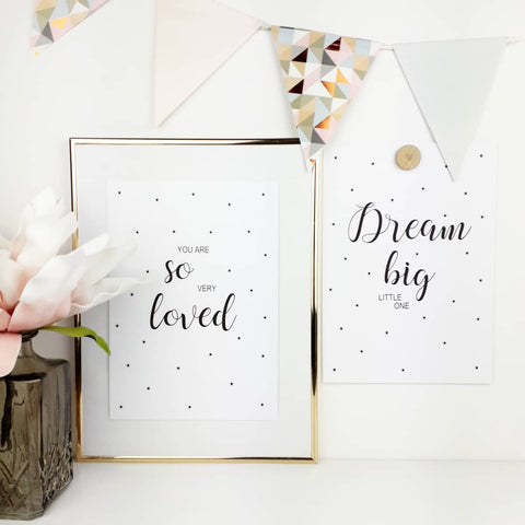 Dream big Kinderzimmer Babyzimmer Poster minoria design