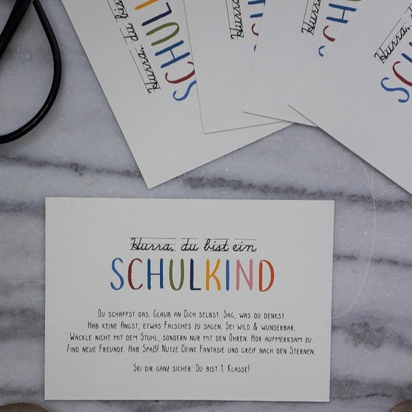 Karte Schulkind -personalisiert-